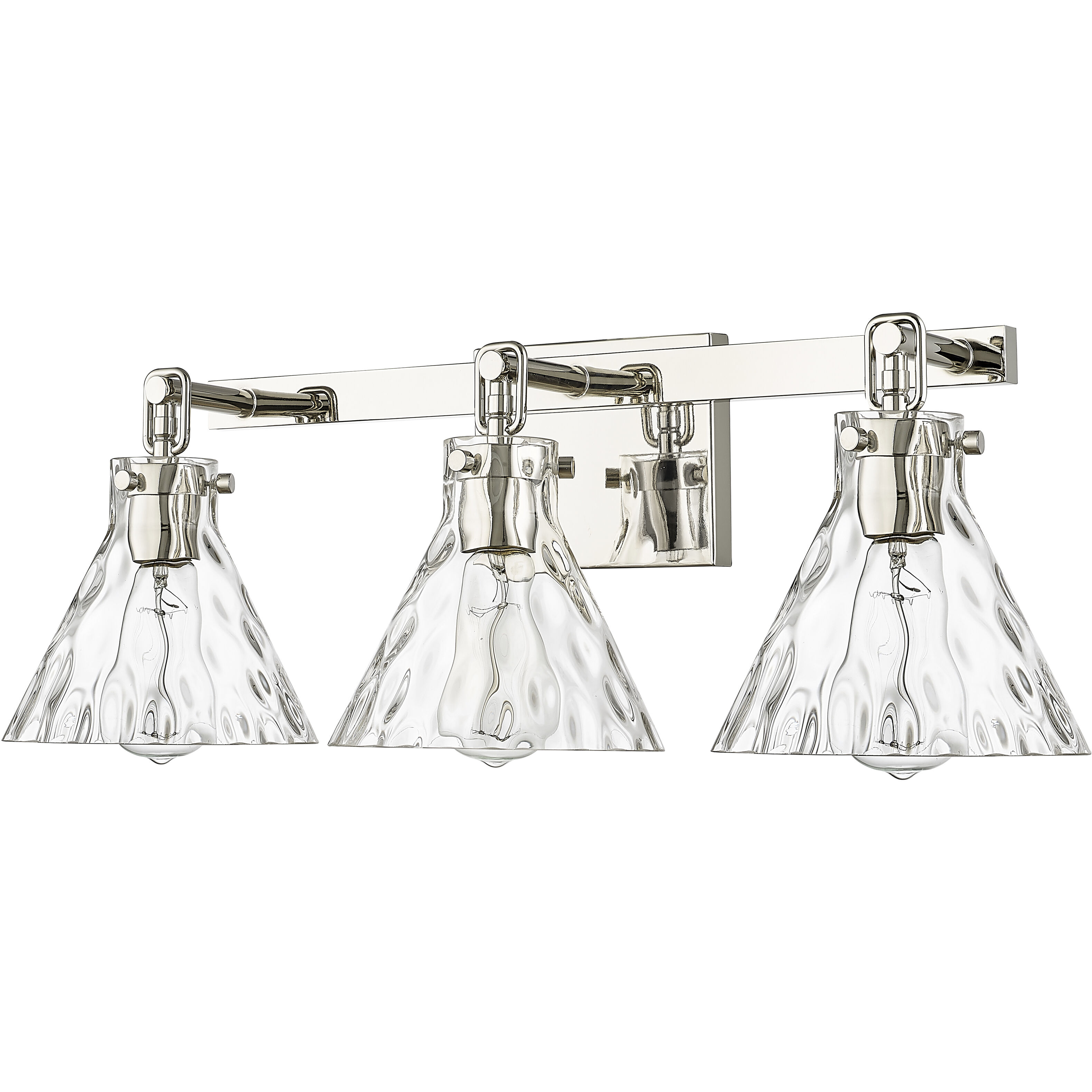 Barlon 3 Light 25.5 inch Polished Nickel Bathroom Vanity Light Wall Light